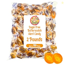 Sugar Free Butterscotch Hard Candy Arcor - 2LB Bag (About 150 Pieces) 