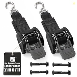 CargoBuckle F18816A Ladder Rack Straps  Self Retracting Ratchet Straps