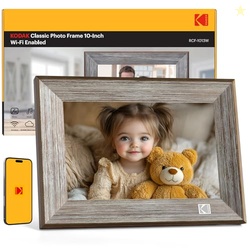 KODAK Wooden WiFi Digital Picture Frame, 32G 10.1 Inch Digital Photo F