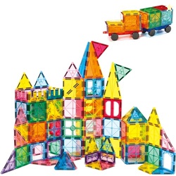 Diytoy Magnetic Tiles,100PCS 3D Building Blocks, Magnets Building Set 