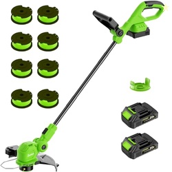 SUNCHERS 12-inch 20V Cordless Weed Wacker Weed Eater with Charger, 2 X