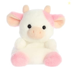 Aurora Adorable Palm Pals Belle Strawberry Cow Stuffed Animal - Fun Co