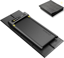UREVO Foldable Treadmill Mat,Treadmill Mat for Carpet &Hardwood Floors