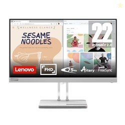 Lenovo L22e-40 Monitor, 21.45 FullHD Resolution, 250 nits Brightness, 