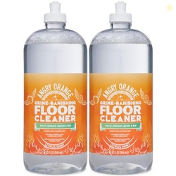 ANGRY ORANGE Hardwood Floor Cleaner - No-Rinse, Pet-Safe, Residue Free