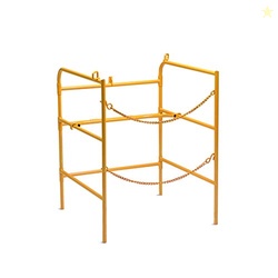 Allegro 9401 | Manhole Guard Rail | 33 x 33 x 42.25 | Safety Yellow St