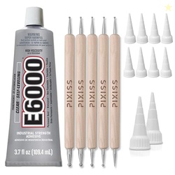 E6000 3.7 Ounce (109.4mL) Tube Industrial Strength Adhesive for Crafti