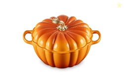 Le Creuset Enameled Cast Iron Figural Pumpkin Cocotte, 4 qt., Persimmo