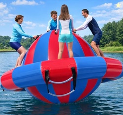 Hongcoral 8.2'x4.8' Inflatable Dome Rocker Water Bouncer, 660LBS Capac