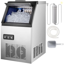Commercial Ice Maker Machine, 90lbs/24H Ice Maker Machine with 33LBS S