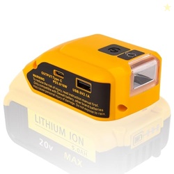 Battery USB Charger Adapter for DeWalt 20V MAX Battery Generator Power