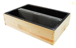 Mann Lake Top Hive Feeder with Unpainted Wood Super, Leakproof Single 