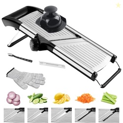NIOSAVM commercial Mandoline Slicer,Stainless Steel Vegetable Slicer,n