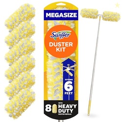 Swiffer Duster Kit with 6 ft Super Extendable Handle, Heavy Duty Start