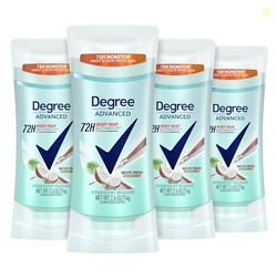 Degree Advanced Antiperspirant Deodorant Move Fresh Coconut 4 Count 72