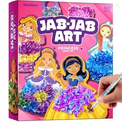 Dan&Darci Jab Jab Art Magical Princesses Kit - Gifts for 5 Year Old Gi
