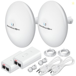 Wireless Bridge NBE-5AC-GEN2 PRE-CONFIGURED Bundle of 2 Ubiquiti NanoB