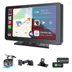 Hieha Car Play,Wireless Portable with Apple CarPlay and Android Auto S
