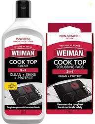 Weiman Ceramic and Glass Cooktop Cleaner - Heavy Duty Cleaner and Poli