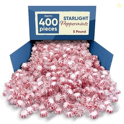 CHAIN & JO SWEETS Starlight Peppermints Mints 5 Lb -Approx 400 Pepperm