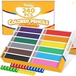 240 Packs Colored Pencils Bulk Classroom, Colored Pencils for Kids 12 