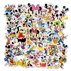 Mozoltov 50Pcs Hot Disney Mickey Mouse Stickers