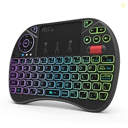 Rii X8 Mini Keyboard,2.4GHz Portable Wireless Keyboard with Touchpad M