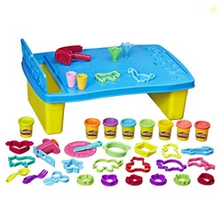 Play-Doh Play 'n Store Table Toy, 25+ Accessories, 8 Cans of Assort. C