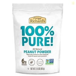 Crazy Richard's 100% All-Natural Peanut Butter Powder with No Added Su