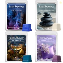 Scentsationals Wax Melts Moodscapes - Tranquility 4-Pack  Long Lasting
