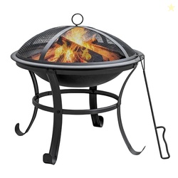 Panovue 22 in Firepit for Outside Outdoor Small Fire Pit,Durable Firep