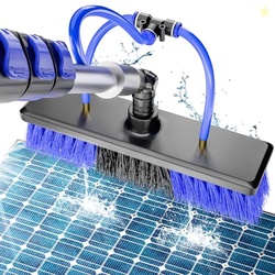 20FT Water Fed Solar Panel Cleaning Kit, Telescopic Solar Panel Cleani
