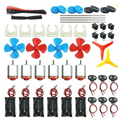EUDAX 6 Set DC Motors Kit, Mini Electric Hobby Motor 3V -12V 25000 RPM