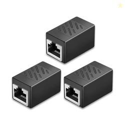 EZYUMM 3 Pack Ethernet Coupler, Premium Gold Plated Ethernet Extender,