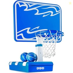 Play22 Pool Basketball Hoop Set - Large 33" Backboard, Adjustable Heig