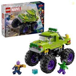 LEGO Marvel The Hulk Truck vs. Thanos - Monster Truck Building Toy for