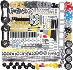 SEEMEY 844Pcs Pins-Gears-Axles Set Compatible with mainbrands-Technica