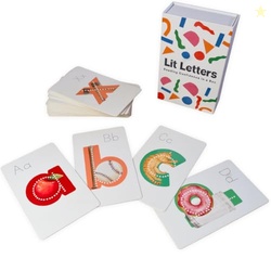 Lit Letters Embedded Pictograph Mnemonic Flashcards | Phonics & Letter