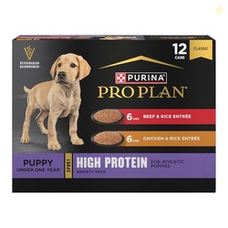 Purina Pro Plan Sport High Protein Wet Puppy Food Beef and Rice Entree