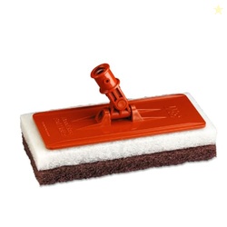 3M Doodlebug Floor Pad Holder, 9" x 3.75", Orange  Durable Plastic Hol