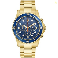 Bulova Men's Classic Sport 6-Hand Chronograph Quartz Watch, Calendar D