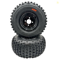 Set of 2-18x9.50-8 Knobby Wheel Assembly