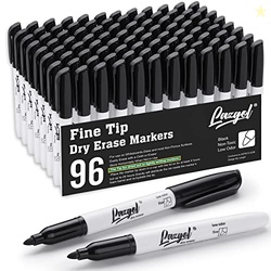 LAZGOL Dry Erase Markers Bulk, 96 Pack Fine Point Tip Black Dry Erase 