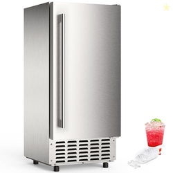 Electactic Nugget Ice Maker Machine, Under Counter Ice Machine,Stainle