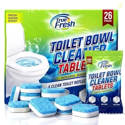 True Fresh Toilet Bowl Cleaner Tablets 26 Pack Deodorizer & Septic Saf