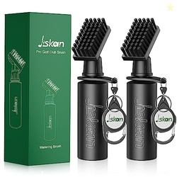 Jiskan 2 Pack Pro Golf Club Cleaner Brush Combo with Squeeze Water Bot