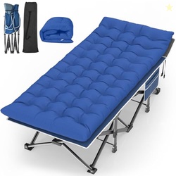 Suteck Camping Cot, 32In XXL Folding Camping Cot Heavy Duty Sleeping B