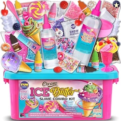 Gift Butter Slime Kit for Girls 10-12, FunKidz Ice Cream Soft Slime Ma