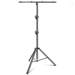 DJ Light Stand, T-Bar Tripod Stage s Portable and Adjustable 49-114 In