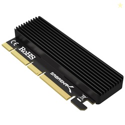 SABRENT M.2 NVMe SSD to PCIe X16/X8/X4 Adapter Card with Aluminum Heat